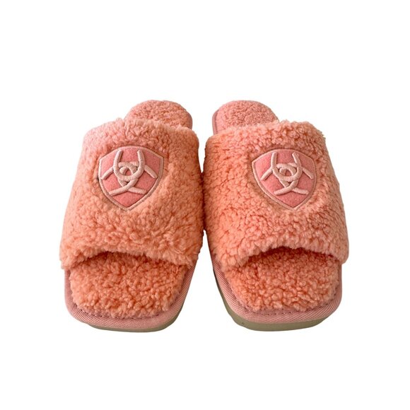 Ariat Cozy Slide Slipper Size 10 Pink Step In Fluffy NWT - Picture 2 of 10